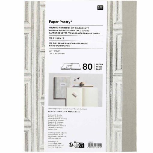 A5 Rico Design Paper Poetry Structure Notebook