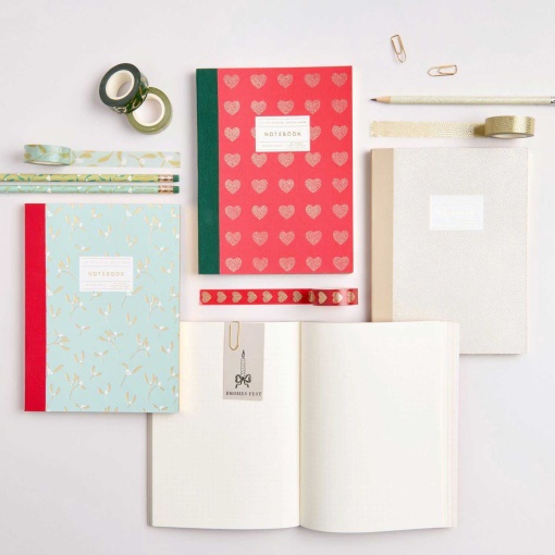 A5 Notebook Rico Design Paper Poetry Dots Gold