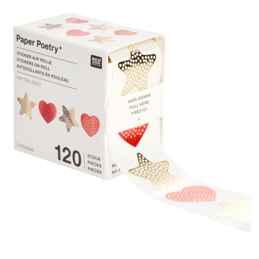 Rico Design Paper Poetry roll stickers (120 units)