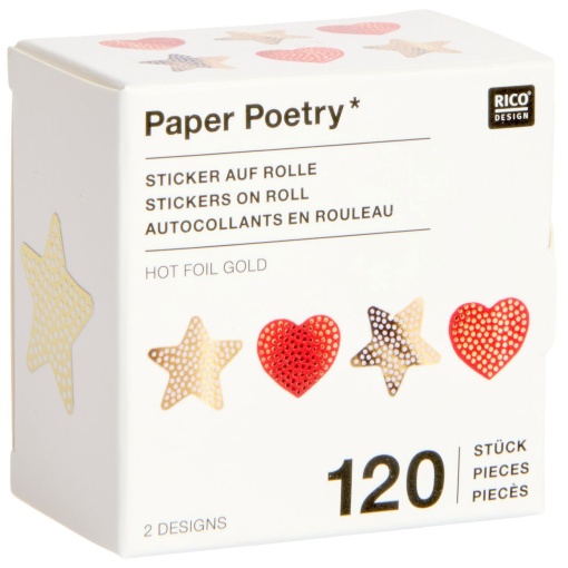 Rico Design Paper Poetry roll stickers (120 units)