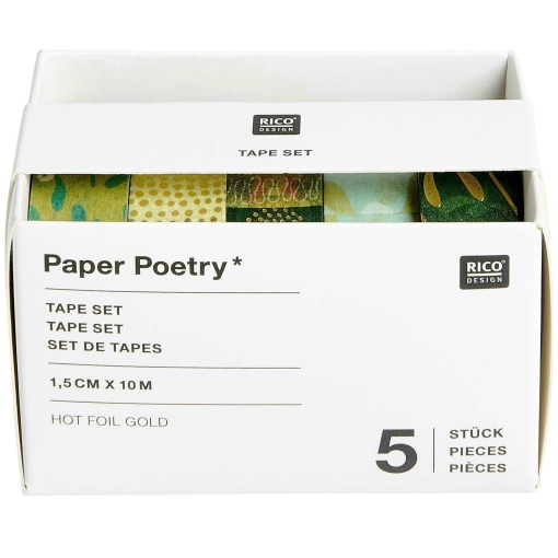 Decorative washi tape Rico Design Paper Poetry Advent Mistletoe Branches 15mmx10m (5 units)