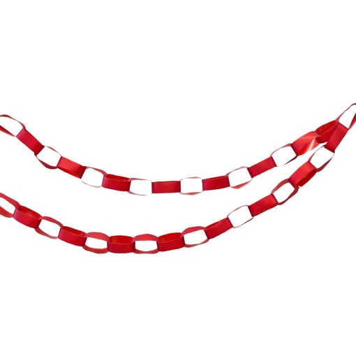 DIY Red Chain Wreath by Rico Design