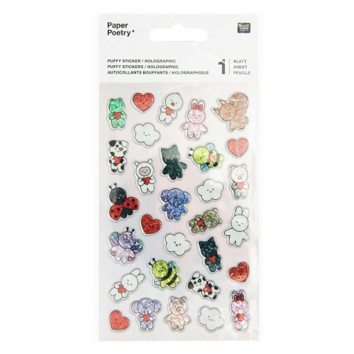 3D Stickers Rico Design Paper Poetry Chingu (1 sheet)