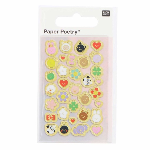 Rico Design Paper Poetry Chingu Stickers (3 sheets)