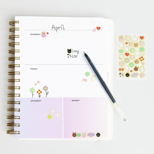Rico Design Paper Poetry Chingu Stickers (3 sheets)