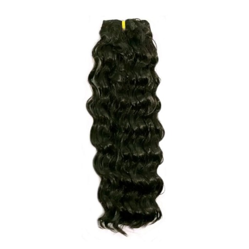Cabelo para bonecas Círculo encaracolado preto
