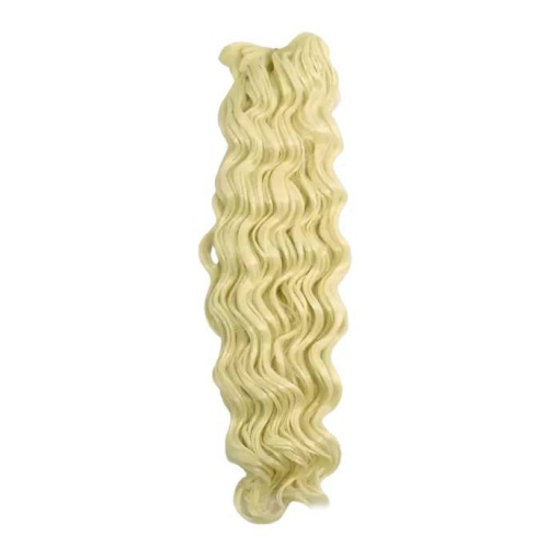 Cabelo para bonecas Círculo encaracolado platinado