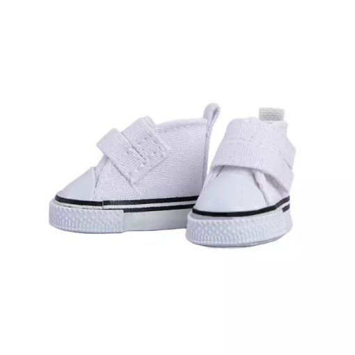 Sapatilha para amigurumi Círculo com velcro branco 5cm (2 unidades)