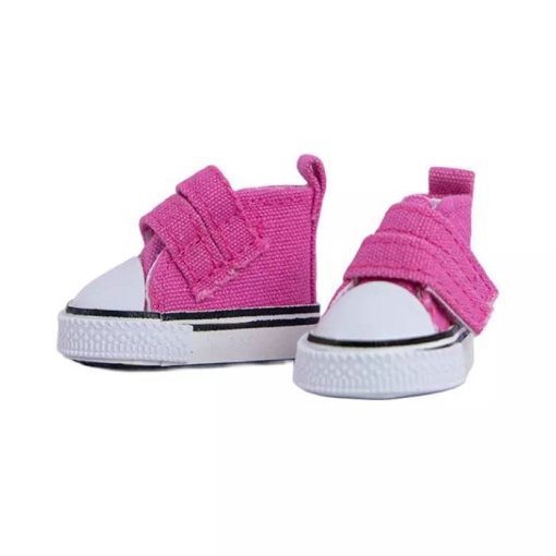 Sapatilha para amigurumi Círculo com velcro rosa 5cm (2 unidades)