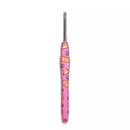 Crochet hook Círculo Soft Bichinhos 3.5mm cat