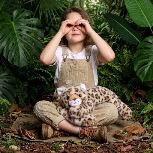 Leopard weighted plush 50cm Histoire d'Ours