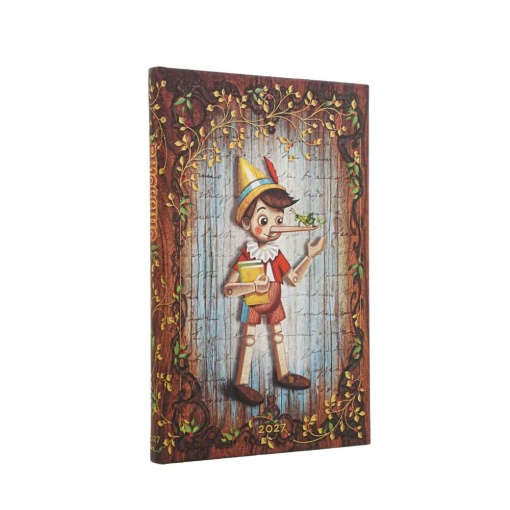 Agenda semanal A5 2027 Paperblanks Maxi Carlo Collodi Pinocchio