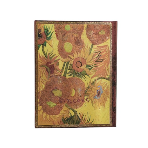 Agenda semanal 175x225mm 2027 Paperblanks Ultra Van Gogh Sunflowers