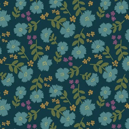 Tecido Andover Lush Abundant Midnight 1x1,12m 10337/T