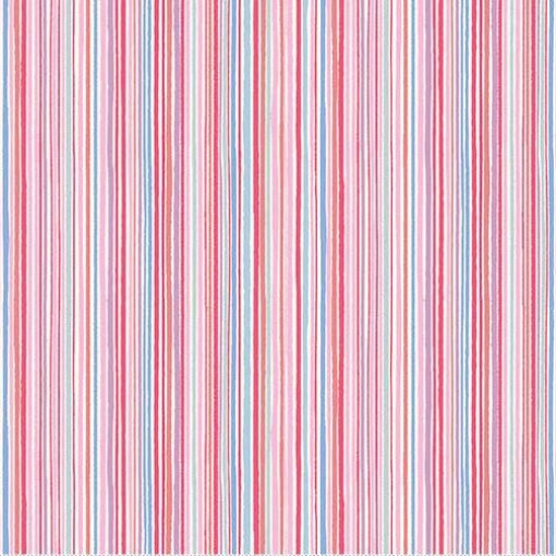 Tecido Makower Dance Class Fine Stripe Pink 1x1,12m 237/P