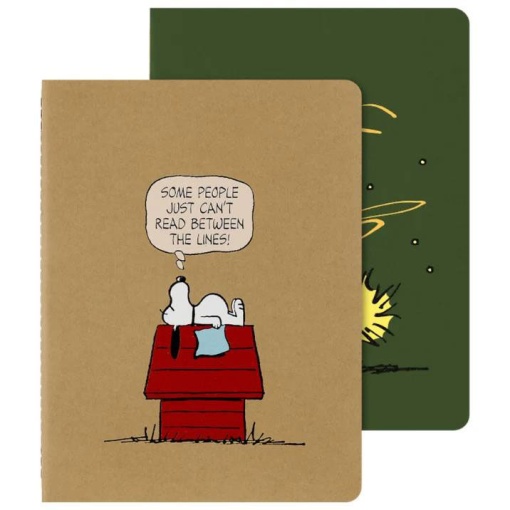 Cuaderno Moleskine Peanuts con renglones, 190x250 mm, 60 hojas (2 unidades)