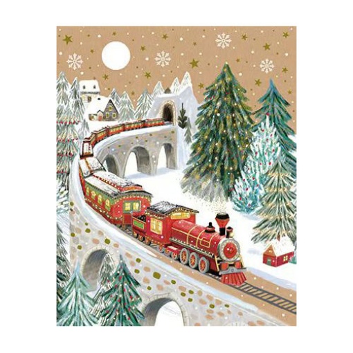 Postal Pictura Kraft Work - comboio Polar Express