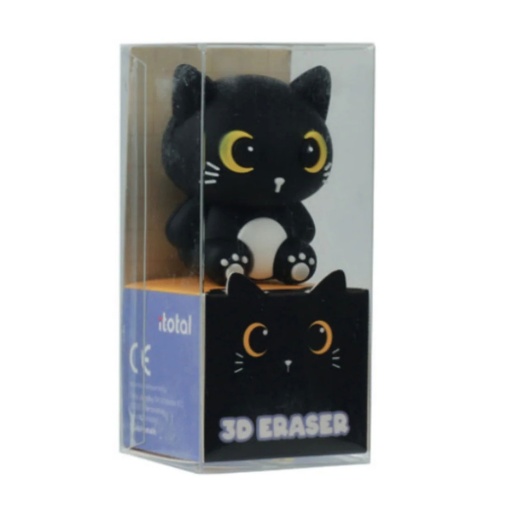 Borracha 3D iTotal Cat Lovers gato preto