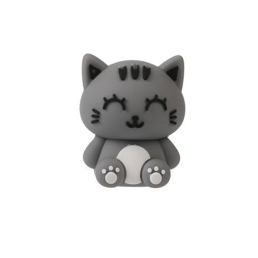 3D iTotal Cat Lovers eraser, gray cat