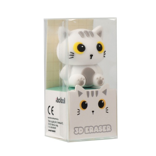 Borracha 3D iTotal Cat Lovers gato branco