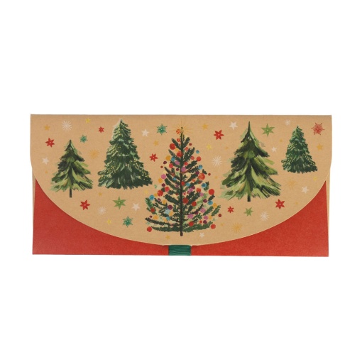 Artebene Christmas voucher-style postcard with Christmas trees
