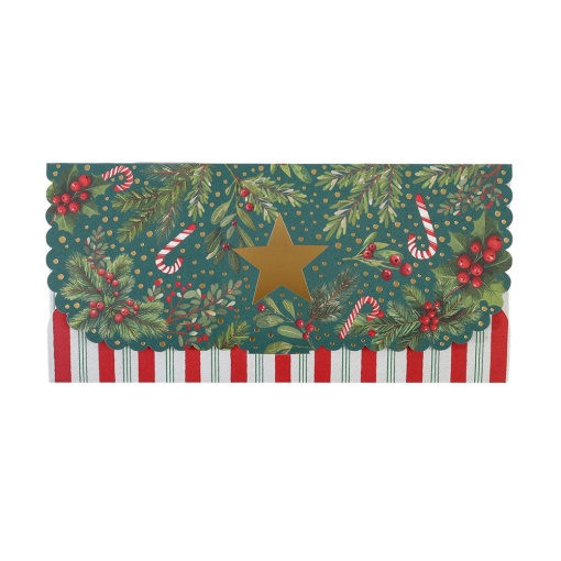 Artebene Christmas voucher-type postcard, Christmas canes