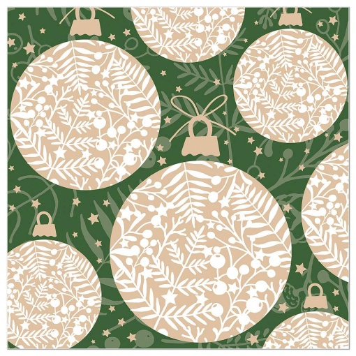 Napkins 33x33cm 3-ply (20 units) Artebene Christmas Christmas balls