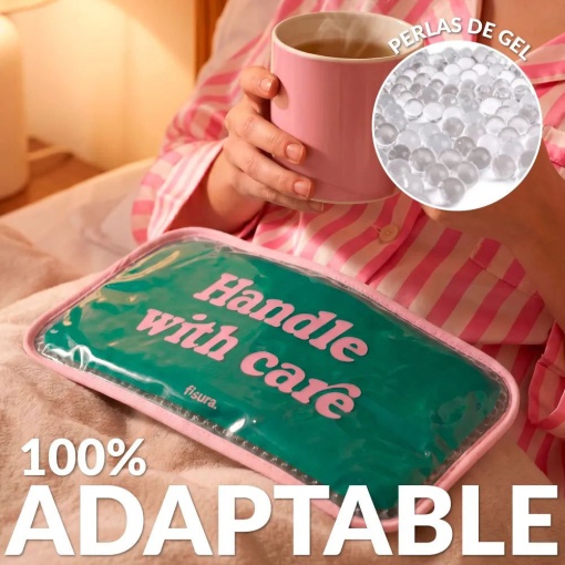 Cold and hot gel compress for fissures. Handle with care.