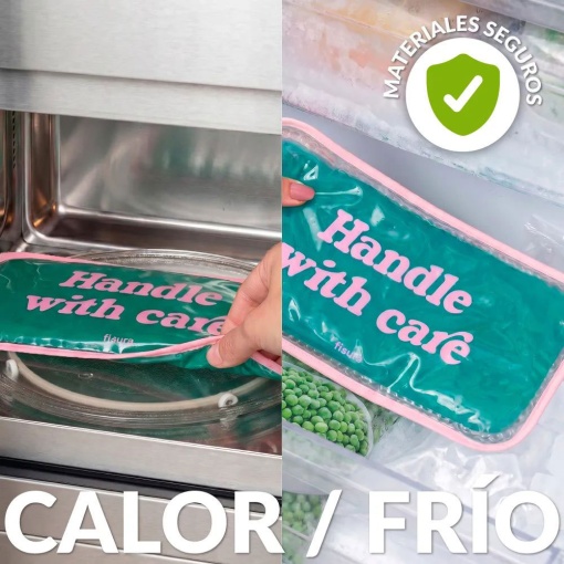 Cold and hot gel compress for fissures. Handle with care.
