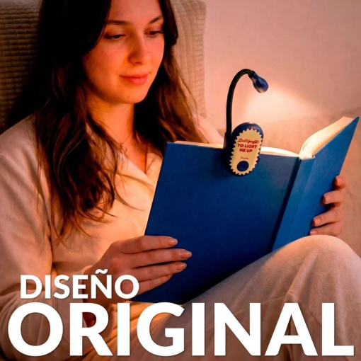 Fissure rechargeable reading light "Don't Forget to Light Me Up"