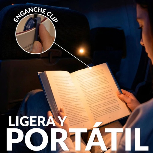 Fissure rechargeable reading light "Don't Forget to Light Me Up"