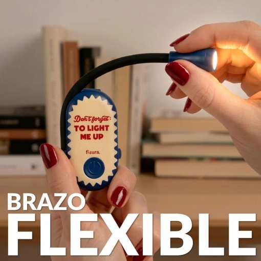 Fissure rechargeable reading light "Don't Forget to Light Me Up"