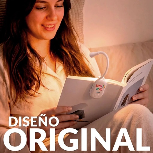 Rechargeable reading light Fissure "Born to Read"