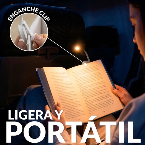 Rechargeable reading light Fissure "Born to Read"