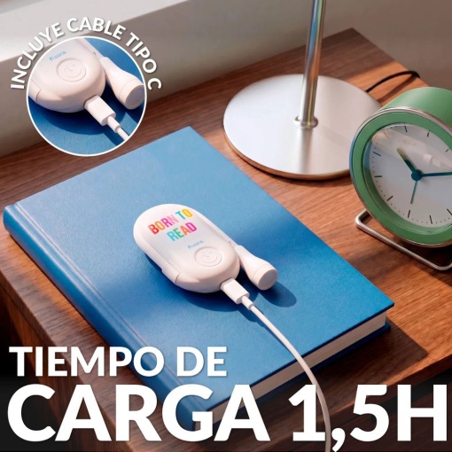 Rechargeable reading light Fissure "Born to Read"