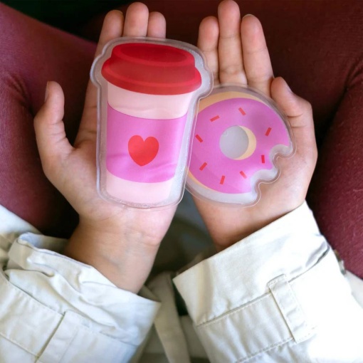 Hand warmer with thermal fissure and donut design (2 units)