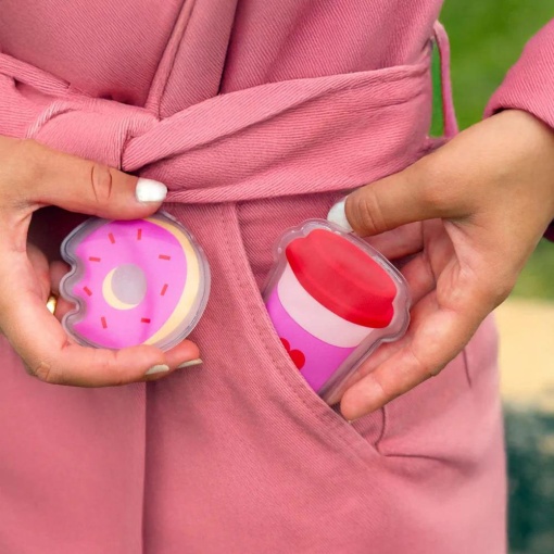 Hand warmer with thermal fissure and donut design (2 units)