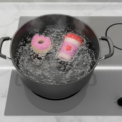 Hand warmer with thermal fissure and donut design (2 units)