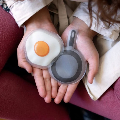 Hand warmer for egg and frying pan (2 units)