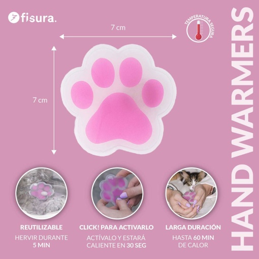 Hand warmer Paw fissure