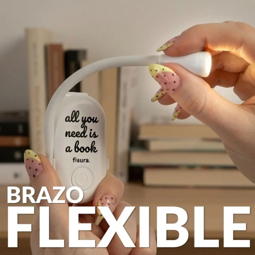 Luz de leitura recarregável Fisura "All You Need Is a Book"