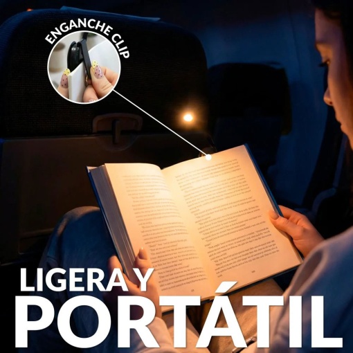 Rechargeable reading light for slit eyes.