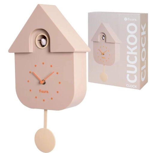 Beige Fissure Wall Cuckoo Clock