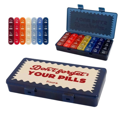 Fissure pill box "Don't Forget: Your Pills"