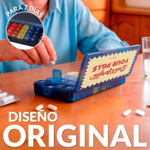 Fissure pill box "Don't Forget: Your Pills"