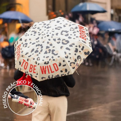 Fissure 56cm Automatic Shrinking Umbrella "Born to Be Wild"