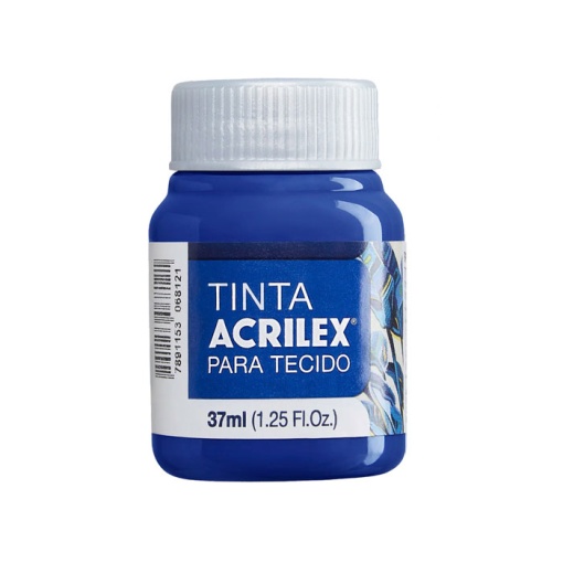 Tinta para tecido ACRILEX azul cobalto 502 37ml
