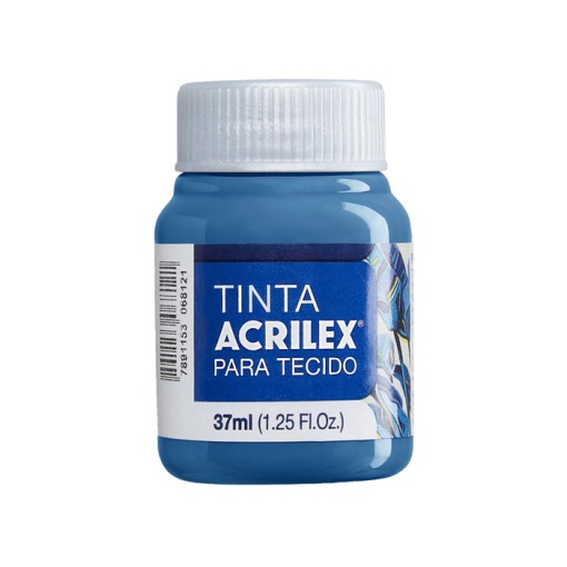 Tinta para tecido ACRILEX azul turquesa 501 37ml