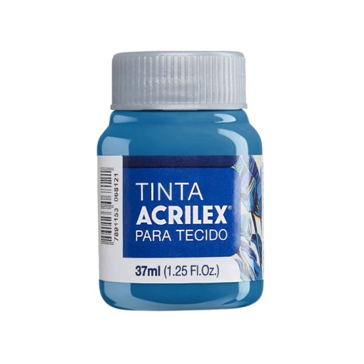 Tinta para tecido ACRILEX azul cerúleo 568 37ml