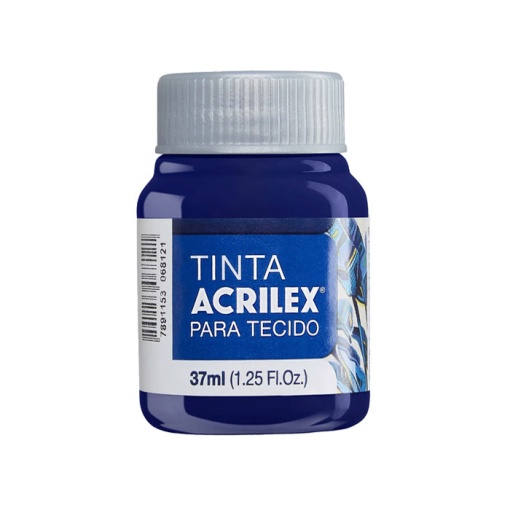 Tinta para tecido ACRILEX azul marinho 544 37ml